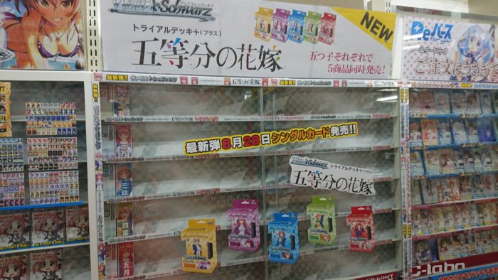 五等分ショーケース